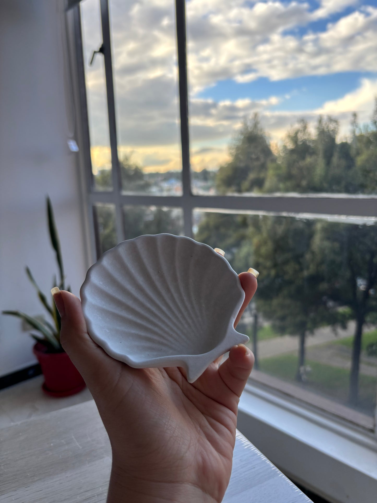 Recipiente en cemento para velas