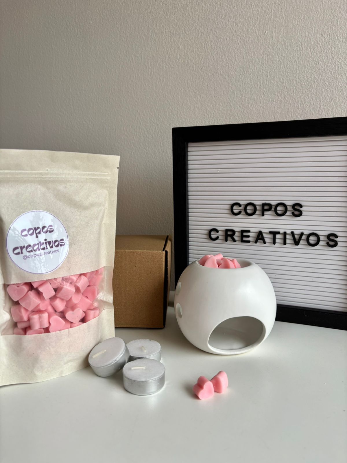 Set Vainilla corazones