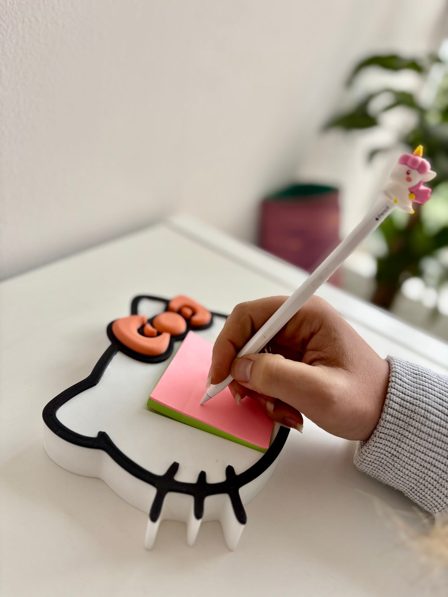 porta notas Kitty impreso en 3d