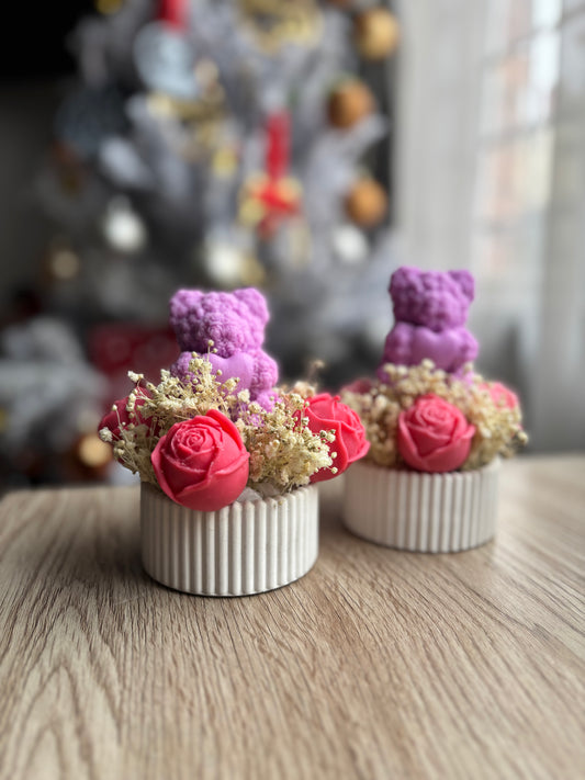 Arreglo floral Adri con flor en cera natural