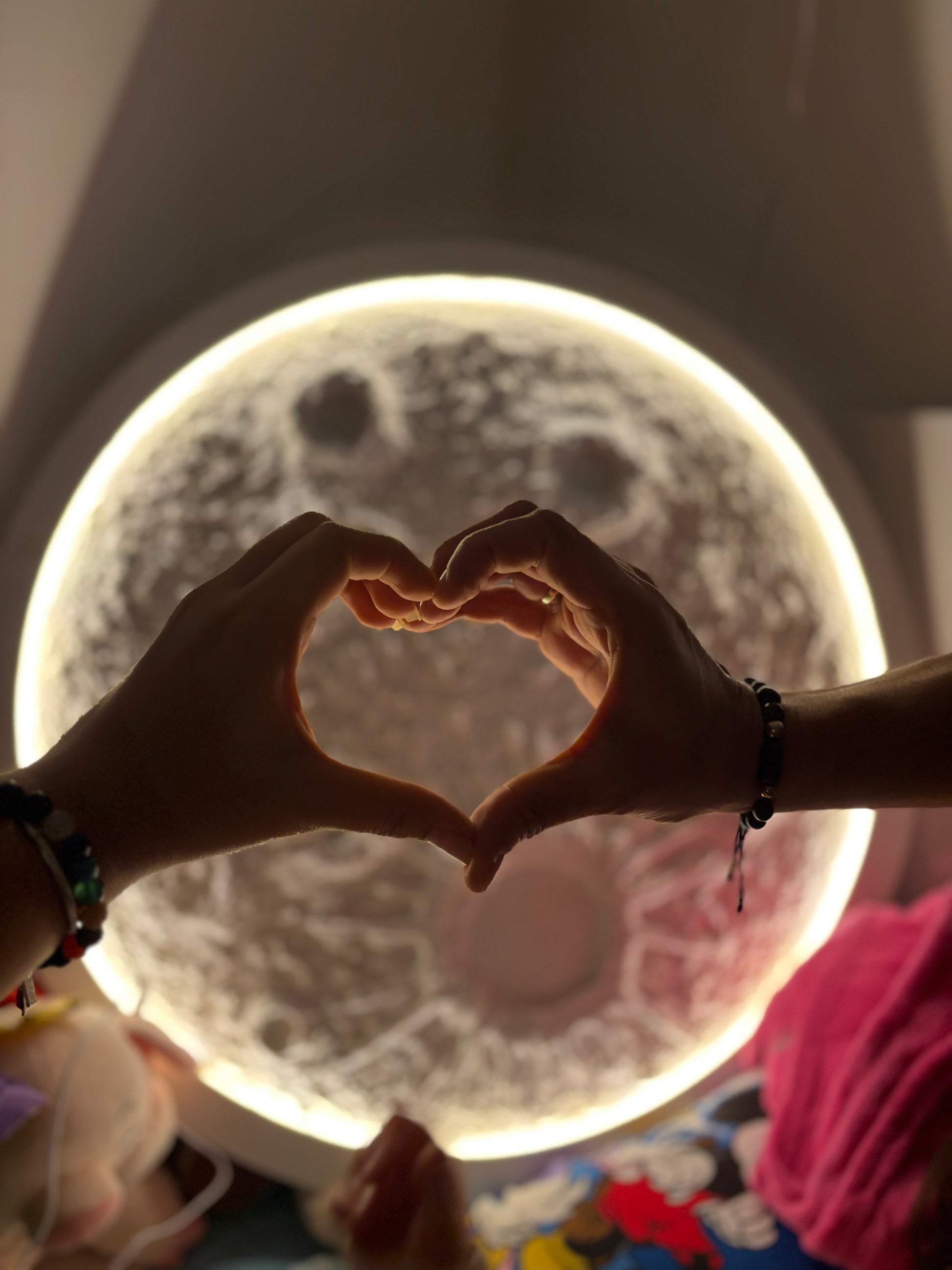 Lámpara decorativa en forma de Luna