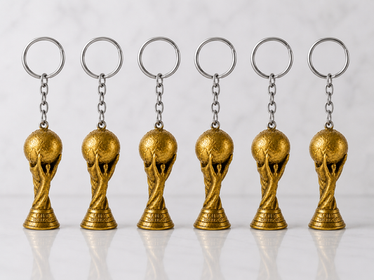 Llavero Trofeo Copa Del Mundo Fútbol Dorado Impreso En 3d X6