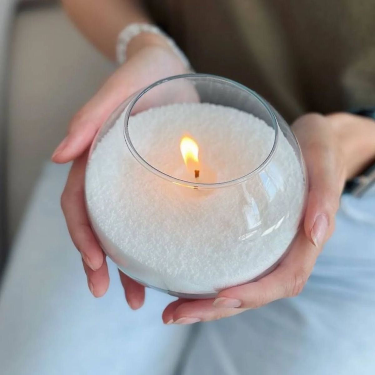 Vela aromática Love en recipiente de vidrio