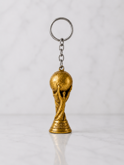 Llavero Trofeo Copa Del Mundo Fútbol Dorado Impreso En 3d X6